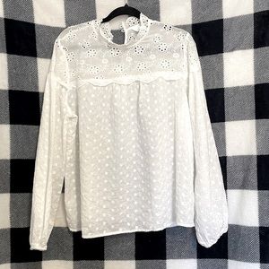 White floral print shirt